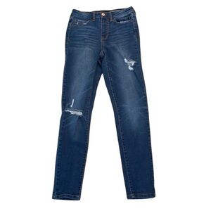Aeropostale Distressed High Waisted Ankle Legging Jeans